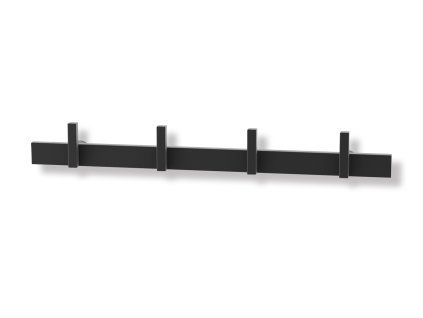 Věšák nerezový černý 40cm Cadore