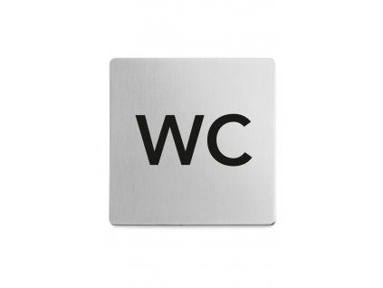 Piktogram WC samolepící broušený nerez ZACK