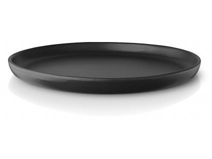 Jídelní talíř se zaoblenými kraji 25 cm Nordic černý , Eva Solo