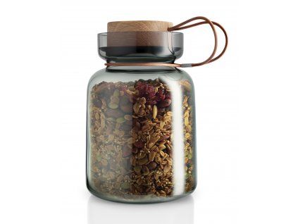 Dóza na potraviny z kouřového skla Silhouette 1,5 l
