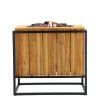 Oddělovací ohniště Cosiloft divider černý rám / teak COSI