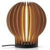 Zářívá kulatá LED lampa 15cm hnědá