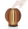 Zářívá kulatá LED lampa 15cm hnědá