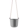 568161 Selfwatering pot Nordic grey tom HIGH