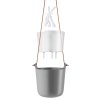 568161 Selfwatering pot Nordic grey trin HIGH